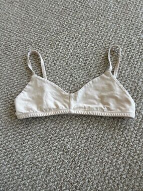 MATE the Label Soft Triangle Bralette - Beige/Cream